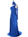 7702 Royal Blue Evening Dress with Rhinestone Straps - Royal Blue, Alt View Thumbnail