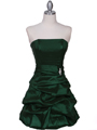 7749 Green Tafetta Bubble Cocktail Dress - Green, Front View Thumbnail