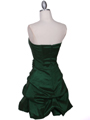 7749 Green Tafetta Bubble Cocktail Dress - Green, Back View Thumbnail