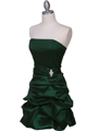 7749 Green Tafetta Bubble Cocktail Dress - Green, Alt View Thumbnail