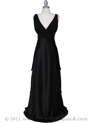 7812 Black Evening Dress, Black