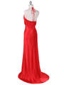 9002 Red Halter Evening Gown - Red, Back View Thumbnail