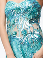 AC510 Aqua Sequin Prom Dress - Aqua, Alt View Thumbnail