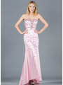 JC2512 Baby Pink Jeweled Prom Dress - Baby Pink, Front View Thumbnail