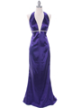 C7123 Purple Evening Dress - Purple, Front View Thumbnail